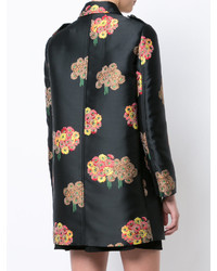 RED Valentino Floral Print Double Breasted Coat