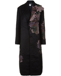 Litkovskaya Black Demi Jacquard Floral Duster Coat