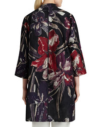 Lafayette 148 New York Mary Floral Jacquard Topper Coat