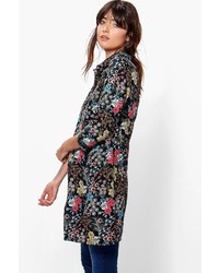 Boohoo Ruby Cluster Floral Shirt