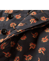 Gucci Clove Floral Print Cotton Shorts