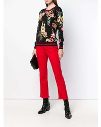 Twin-Set Floral Crew Neck Sweater