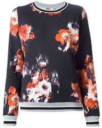 MSGM Floral Print Sweatshirt