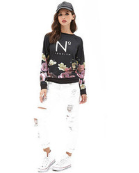 N. Floral N Print Sweatshirt