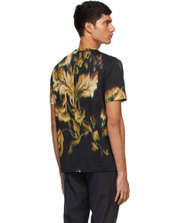 Paul Smith Black Disrupted Rose T Shirt