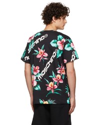 Moschino Black Floral T Shirt
