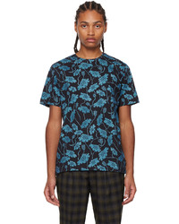 Ps By Paul Smith Blue Paper Poppies T Shirt