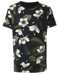 OSKLEN Double Floral Aqua T Shirt