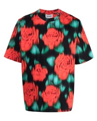 Kenzo Floral Print Blur Effect T Shirt