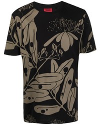 Hugo Floral Print Short Sleeve T Shirt