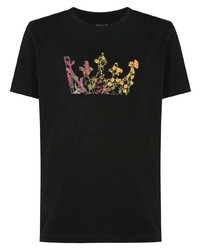 OSKLEN Floral Print Short Sleeve T Shirt