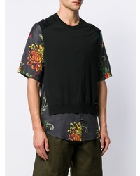 DSQUARED2 Floral Sleeve T Shirt