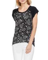 Vince Camuto Scattered Floral Stamp Mix Top