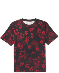 Dries Van Noten Slim Fit Floral Print Cotton Jersey T Shirt