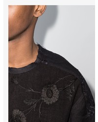 By Walid Tatum Floral Embroidered T Shirt