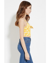 Forever 21 Floral Cropped Cami