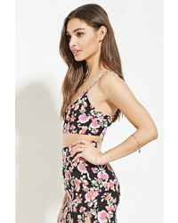Forever 21 Floral Print Cropped Cami