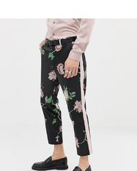 Heart & Dagger Skinny Fit Suit Trouser In Floral Sa