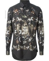 Dolce & Gabbana Phoenix And Floral Print Shirt