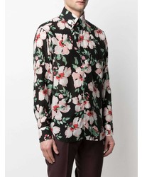 Tom Ford Floral Print Button Down Shirt