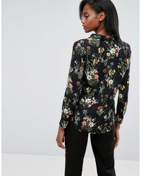 Oasis Floral Print Pajama Shirt
