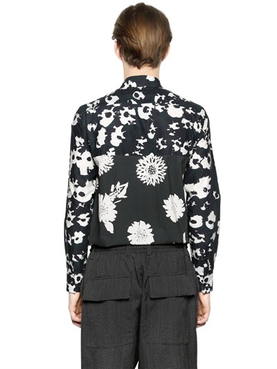 Marni Floral Printed Cotton Poplin Shirt, $540 | LUISAVIAROMA