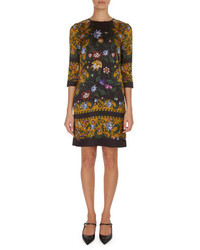 Erdem Emma Floral Elbow Sleeve Minidress