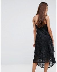 Warehouse Floral Jacquard Strappy Dress