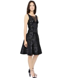 Nina Ricci Floral Cotton Jacquard Dress