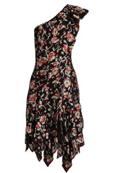 Isabel Marant Parlam Silk Blend Floral Fil Coup Dress