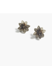 Black Floral Earrings