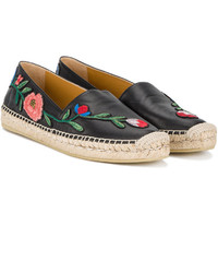 Gucci Floral Embroidered Espadrilles
