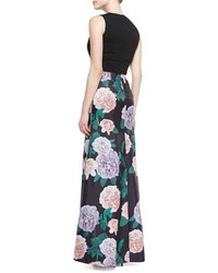 Erin Fetherston Erin Sleeveless Floral Print Gown