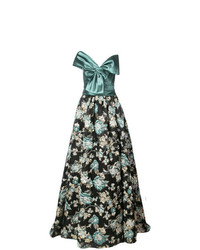 Marchesa Jacquard Skirt Gown