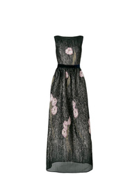 Talbot Runhof Magnolia Embellished Long Dress