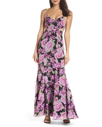 Fame and Partners The Sienne Cutout Waist Gown