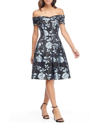 Gal Meets Glam Collection Cora Off The Shoulder Sweet Pea Dress