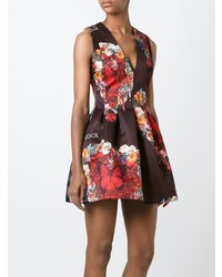 Philipp Plein Floral And Butterfly Print Dress