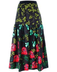 I'M Isola Marras Floral Print Midi Skirt