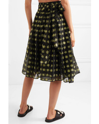 Cecilie Bahnsen Priscilla Bow Detailed Fil Coup Tulle Midi Skirt