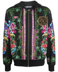 VERSACE JEANS COUTURE Baroque Print Cotton Hoodie