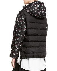 Moncler Mirtus Floral Hooded Combo Jacket