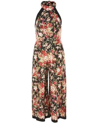 Topshop Floral Cotton Jumpsuit