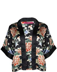Boohoo Sophie Oriental Print Kimono Jacket