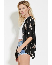 Forever 21 Floral Open Front Kimono