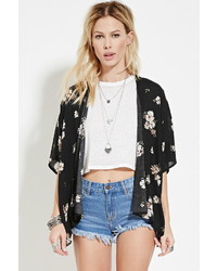 Forever 21 Floral Open Front Kimono
