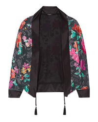 Etro Floral Print Burnout Chiffon Jacket