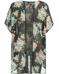 Full Tilt Floral Print Girls Kimono