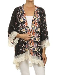 Pomp And Circumstance Floral Lace Kimono