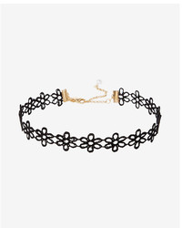 Express Floral Lace Choker Necklace
